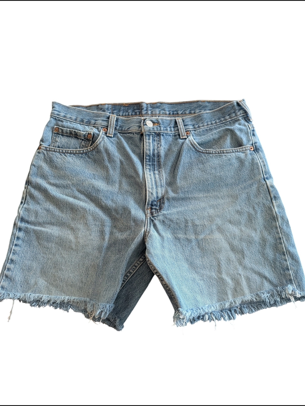 Light Blue Denim Men’s Cutoff Shorts
